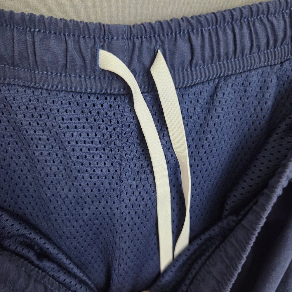 Vintage 90s Nike Navy Blue Track Pants White Side Stripe Mesh Lined Boys XL